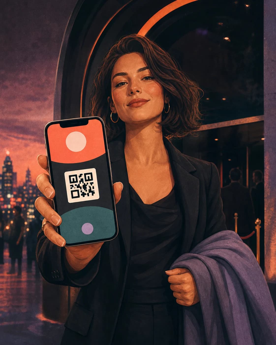 A guest presenting their reusable Supa Pass before a night out